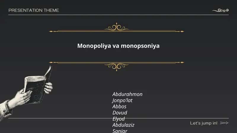 Monopoliya: ta'rifi va asosiy xususiyatlari