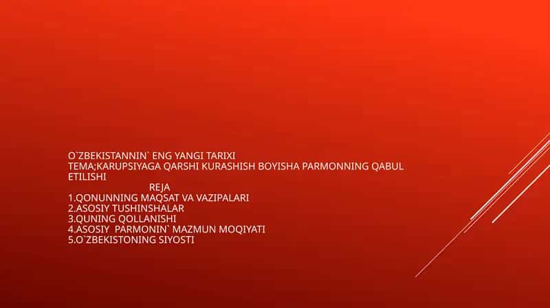 O`ZBEKISTANNIN`ENGYANGITARIXITEMA