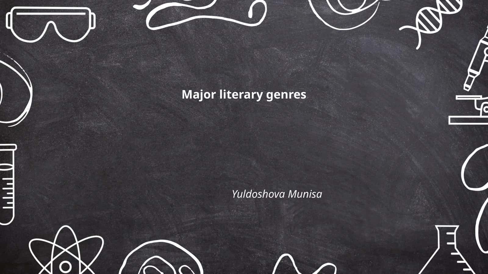 Major literary genres