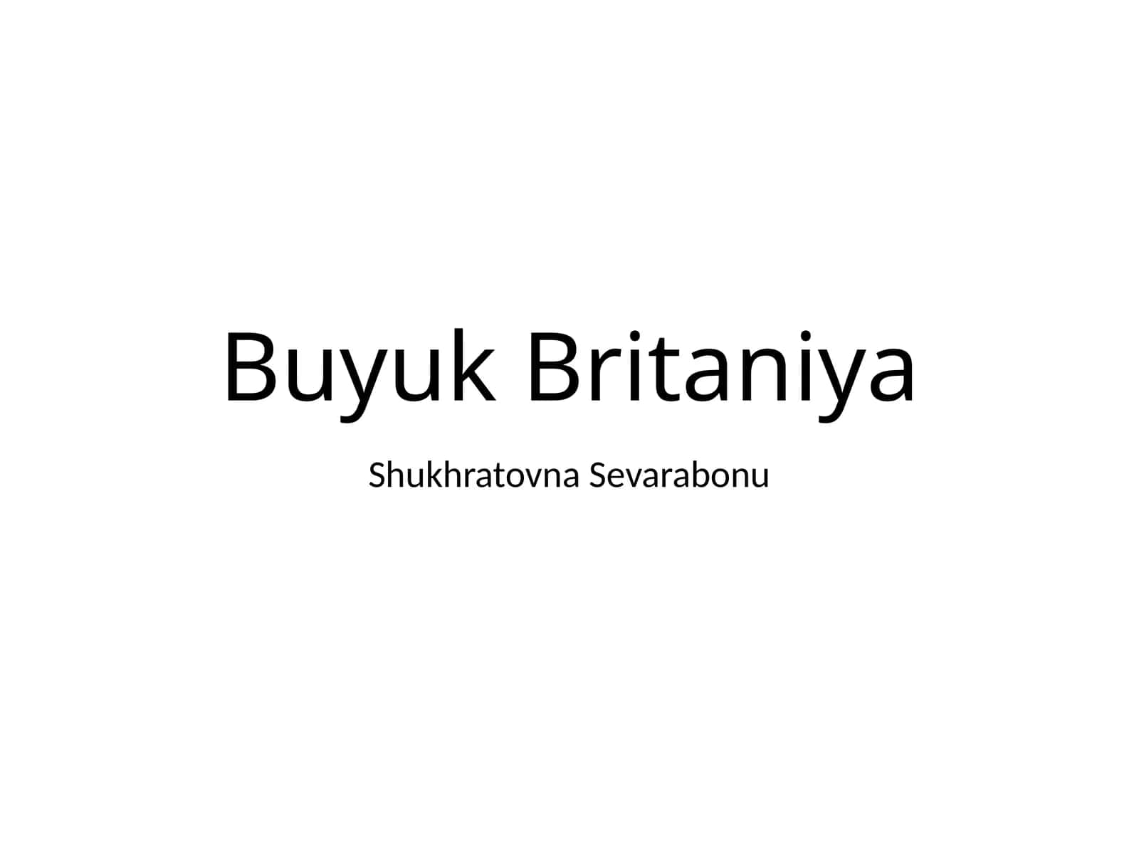 BuyukBritaniya