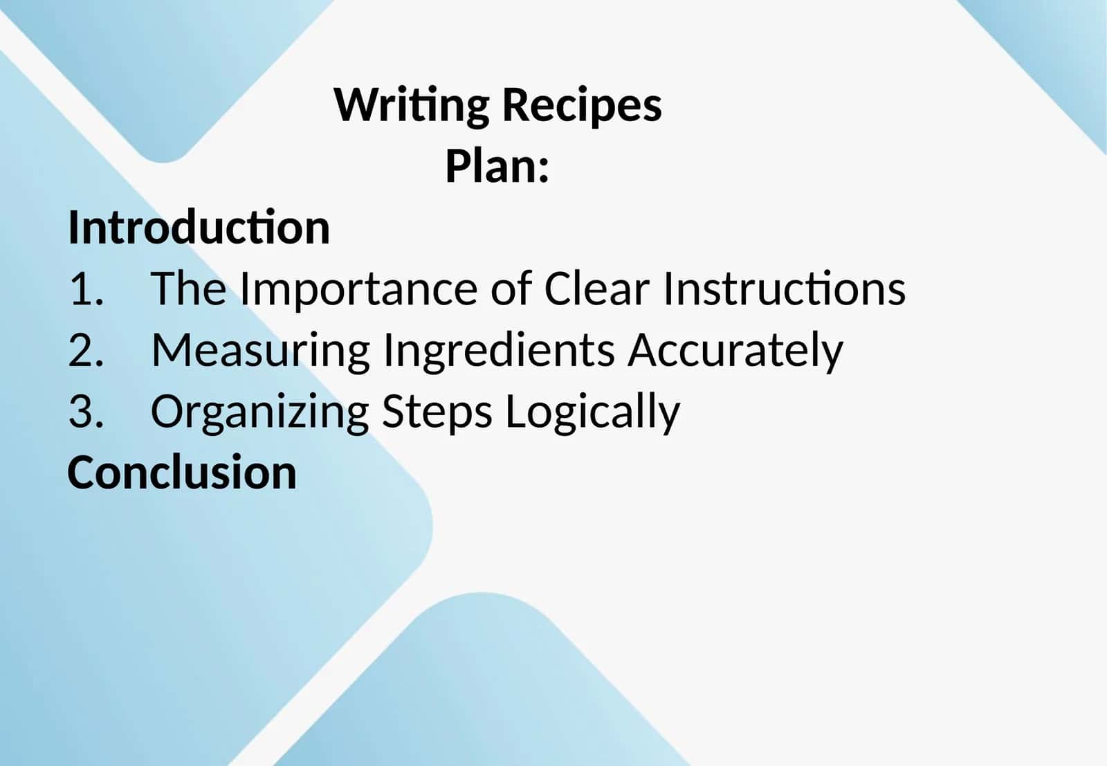 WritingRecipes