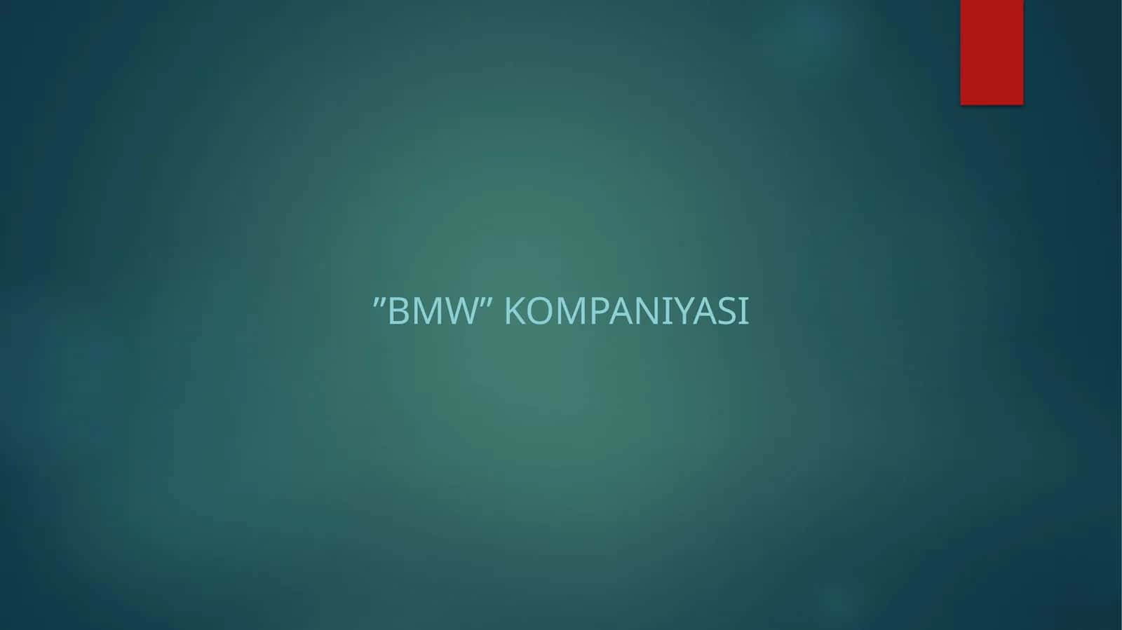 BMW KOMPANIYASI