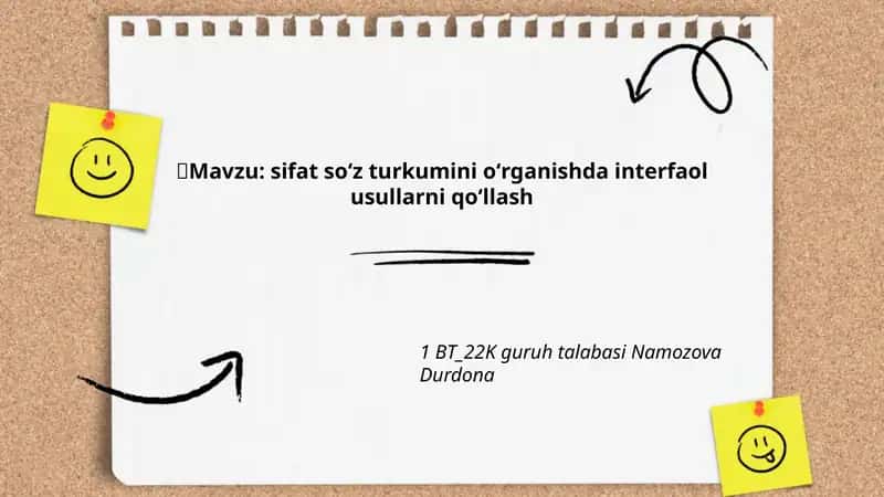 Interfaol Usullarni Qo'llash