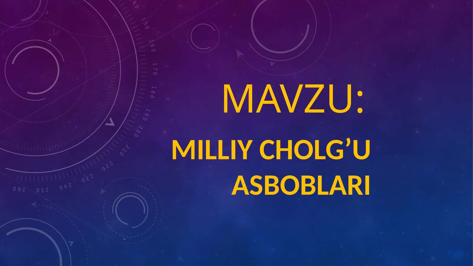 Milliy cholg’u asboblari