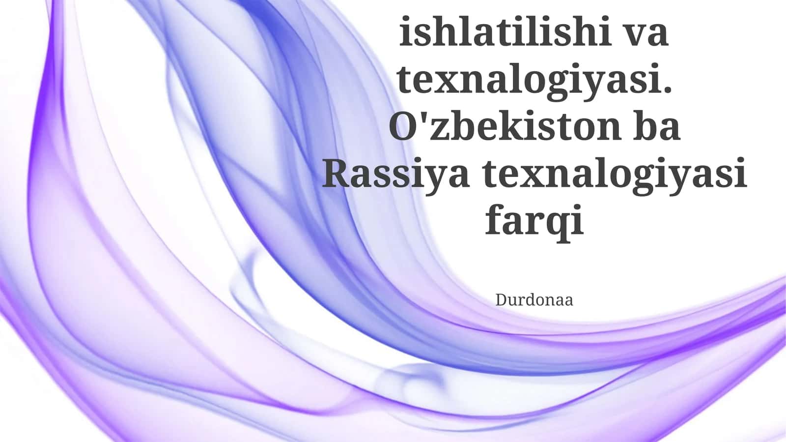 Sut mahsulotlarini qayta ishlash texnologiyalari
