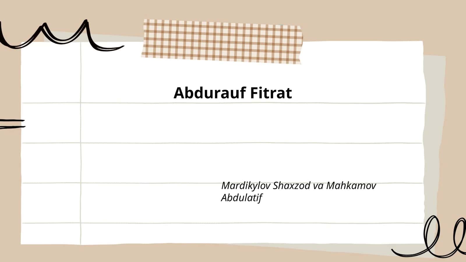 Abdurauf Fitrat