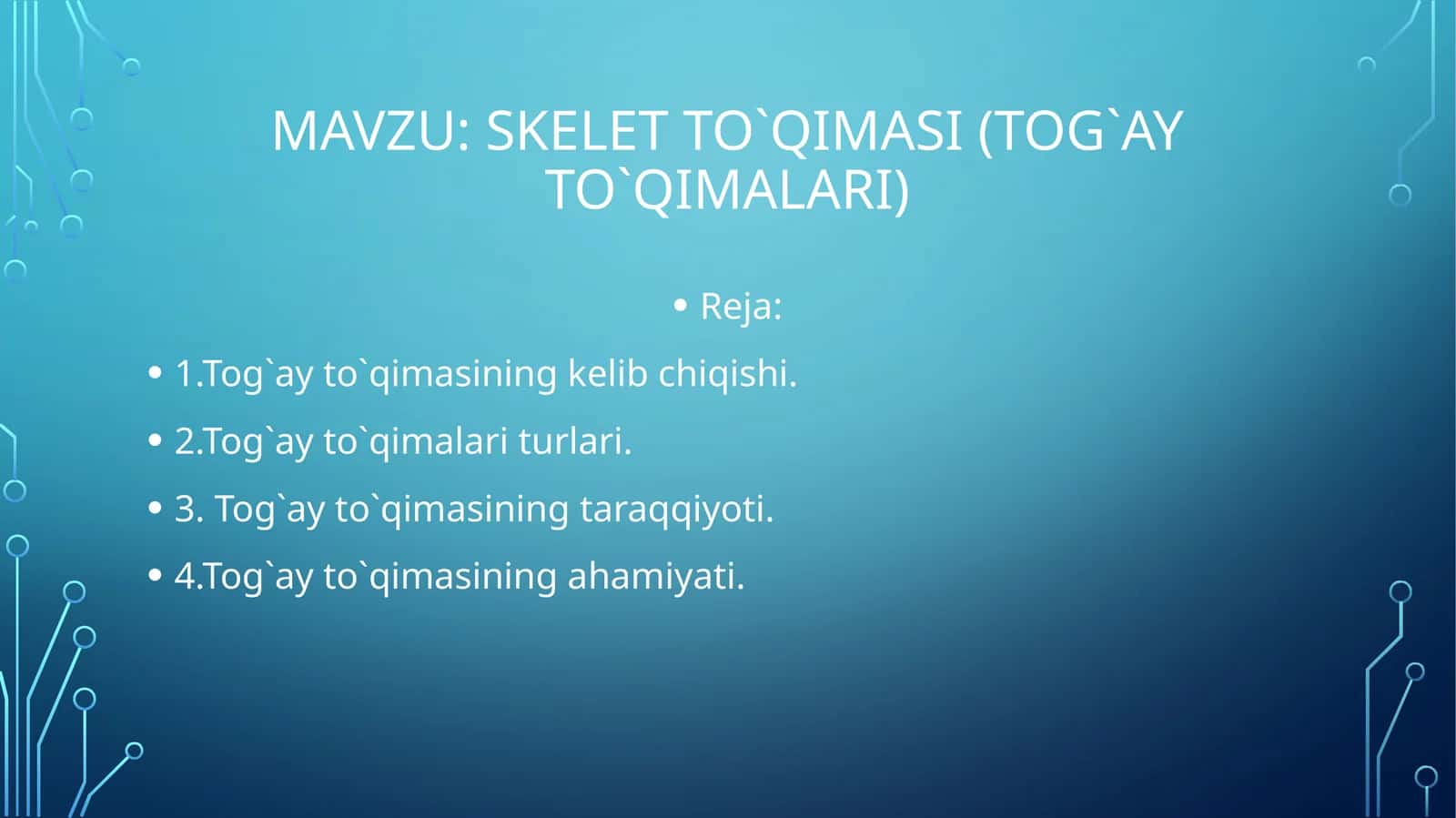 skeletto`qimasi(tog`ayto`qimalari)