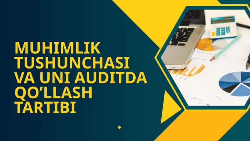 MUHIMLIK TUSHUNCHASI VA UNI AUDITDA QO’LLASH TARTIBI REJALAR