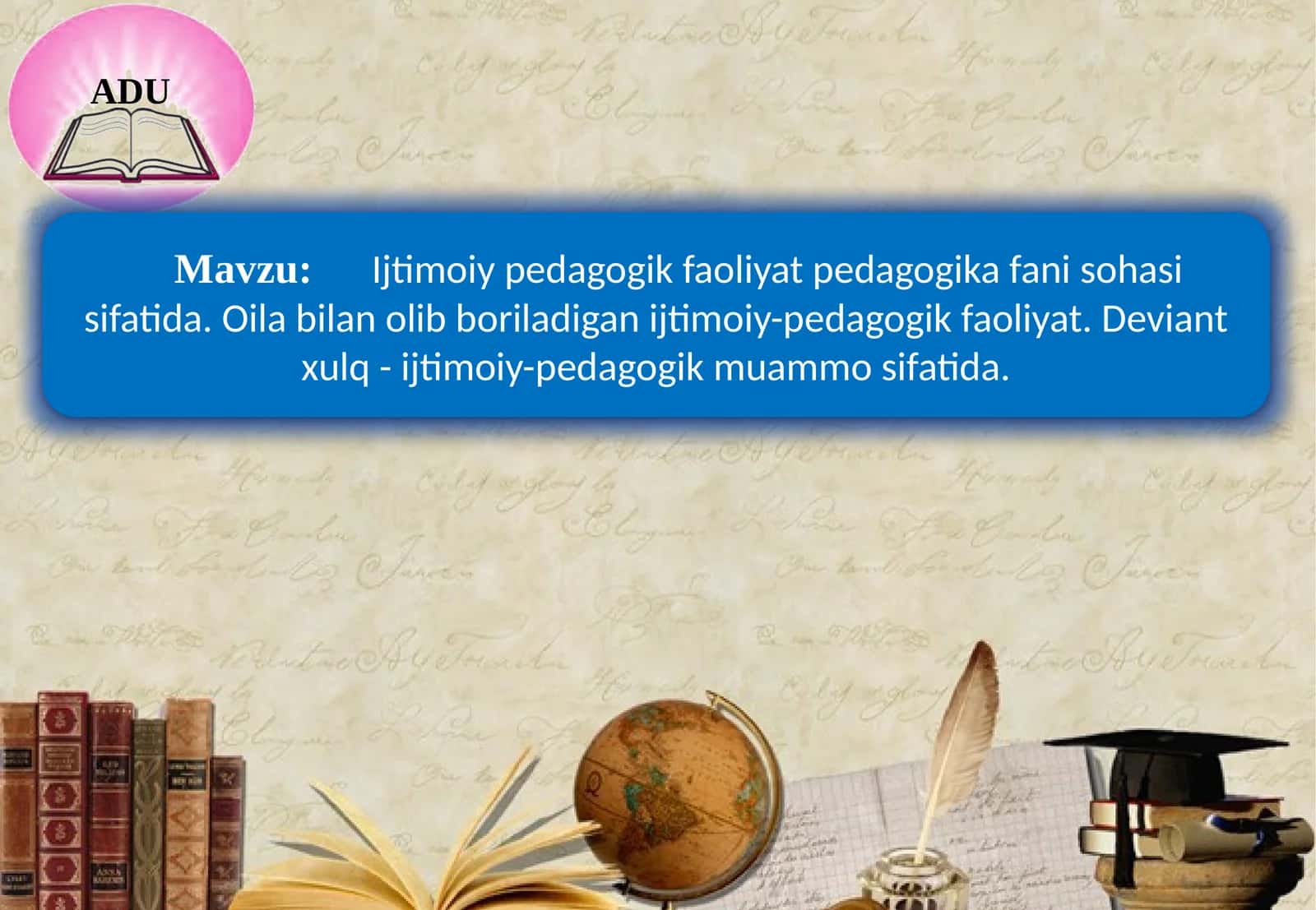 Ijtimoiy pedagogik faoliyat