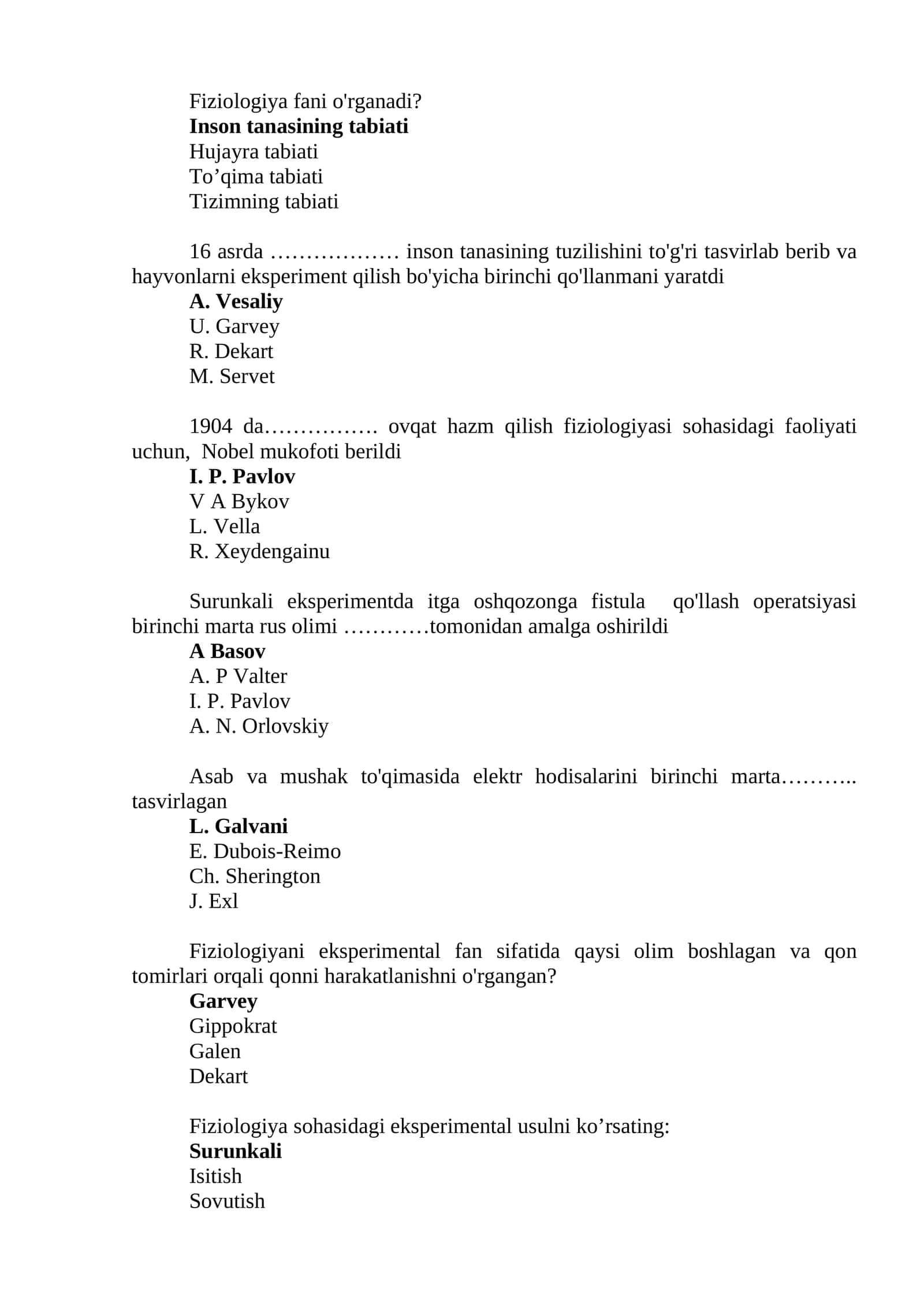 Tizimning tabiati