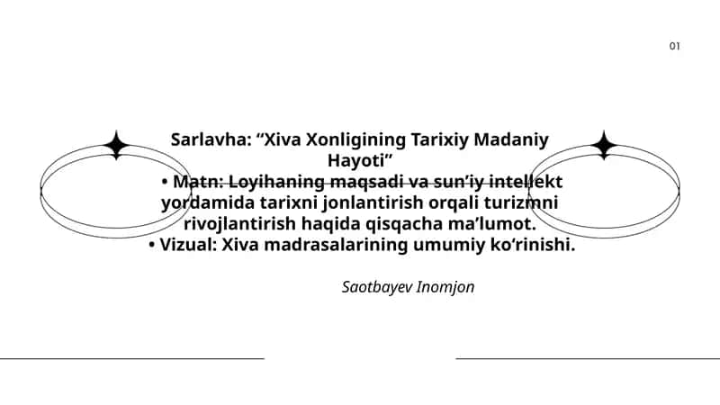 Xiva Xonligining Tarixiy Madaniy Hayoti