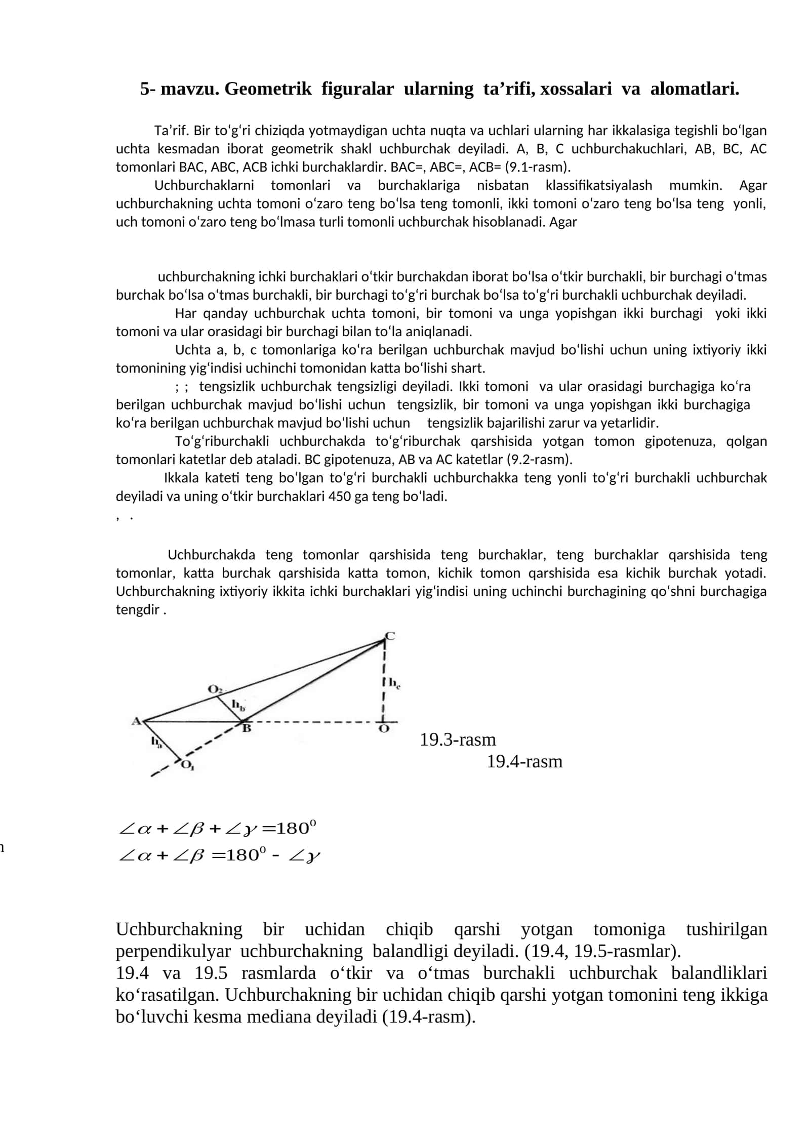 Geometrik figuralar