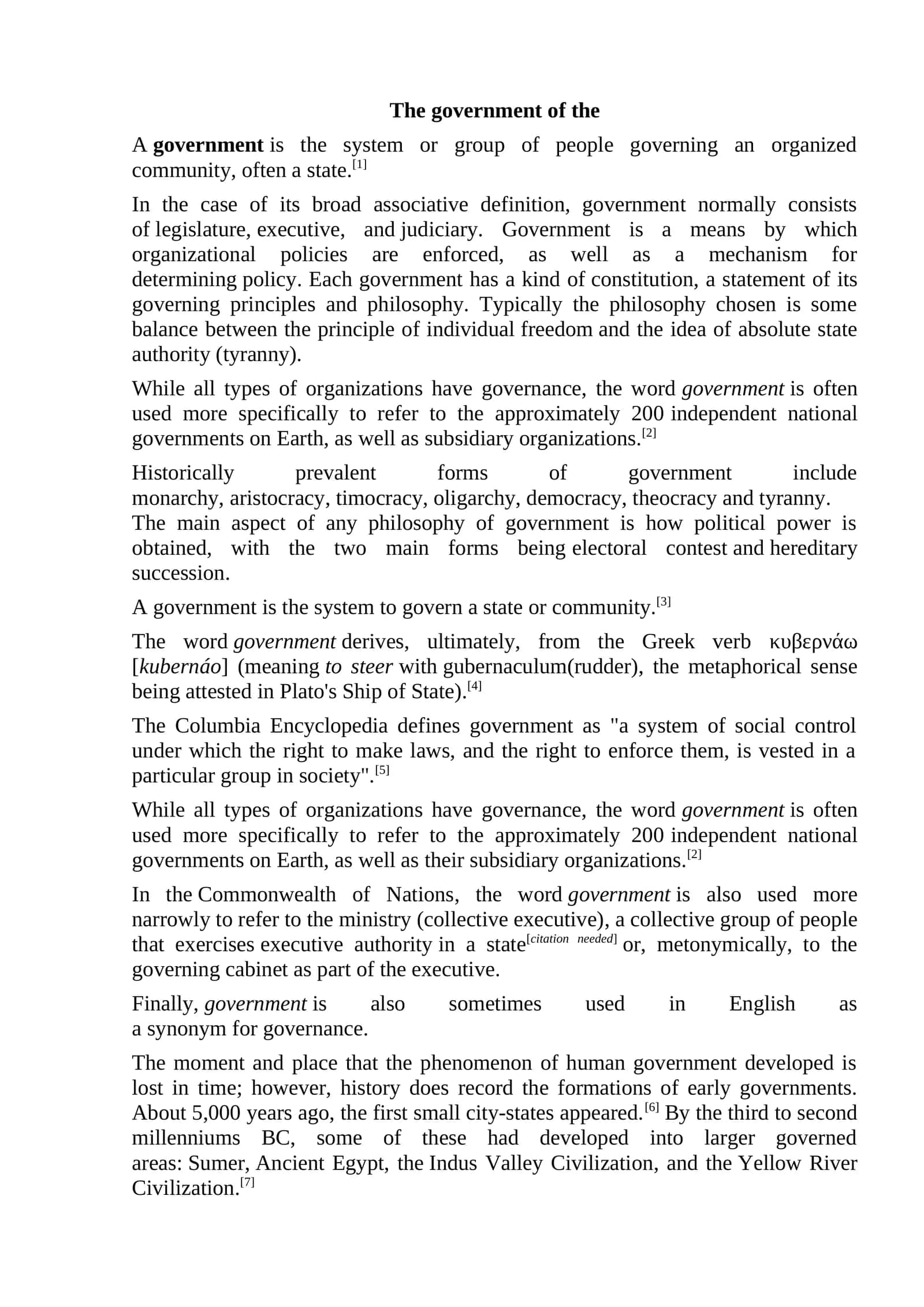 Government