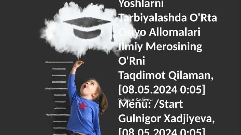 Yuksak Ma'Naviyatli Yoshlarni Tarbiyalashda O'Rta Osiyo Allomalari Ilmiy Merosining O'Rni
