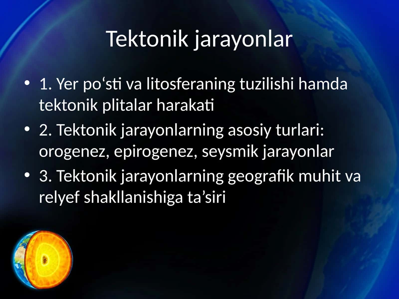 Tektonik jarayonlar