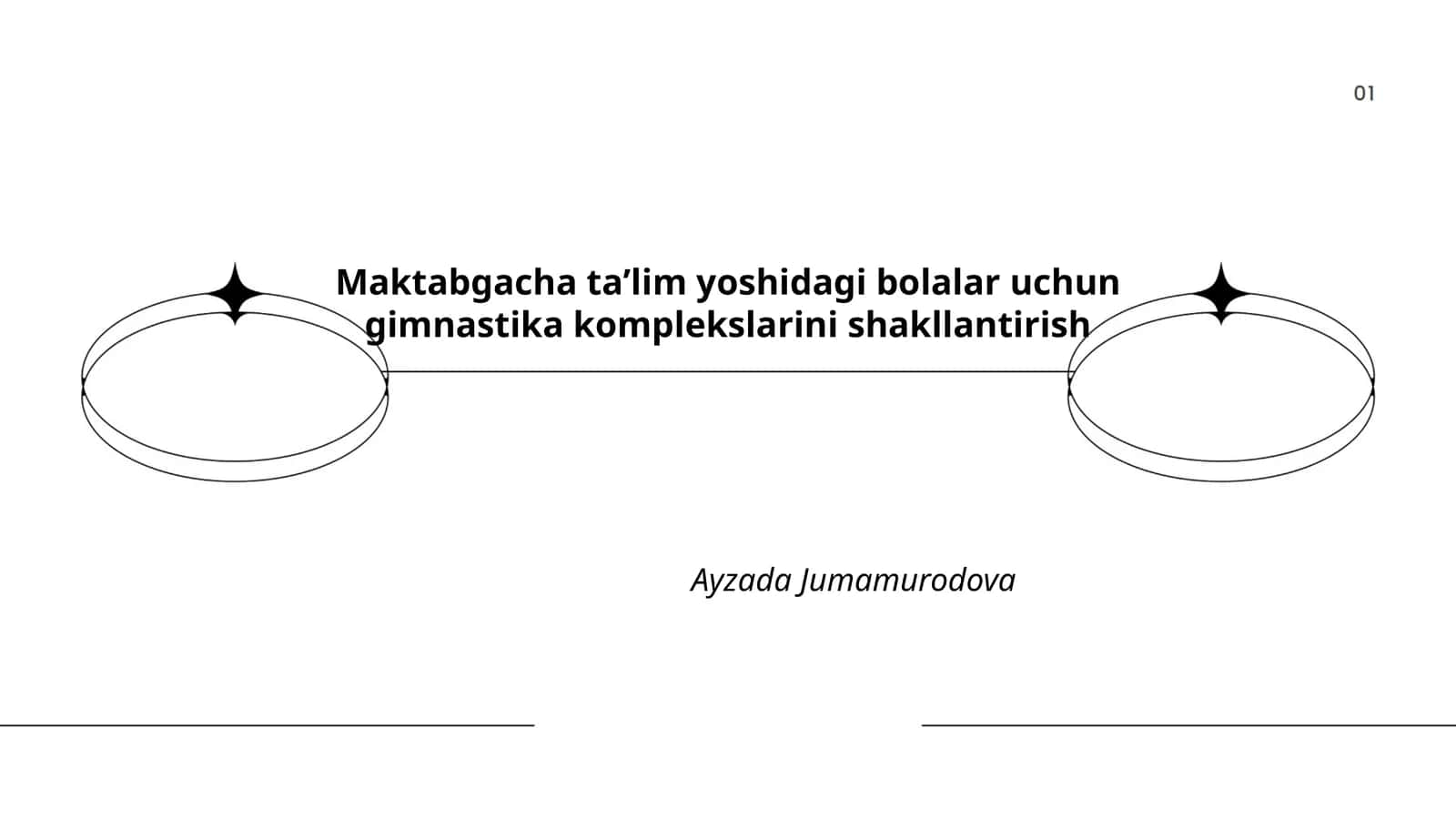 Maktabgacha taʼlim yoshidagi bolalar uchun gimnastika komplekslarini shakllantirish