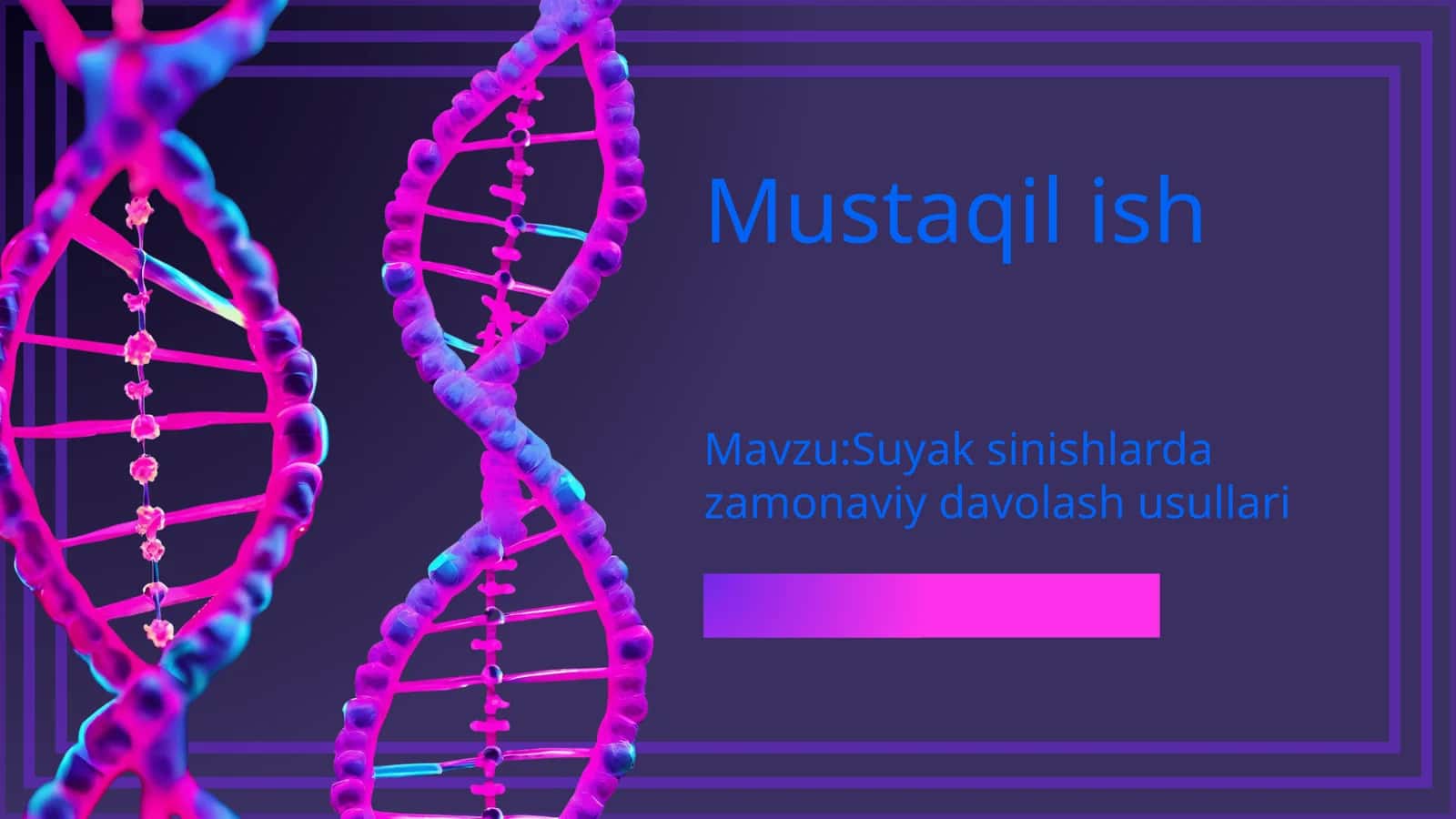 Suyak sinishida zamonaviy davolash usullari