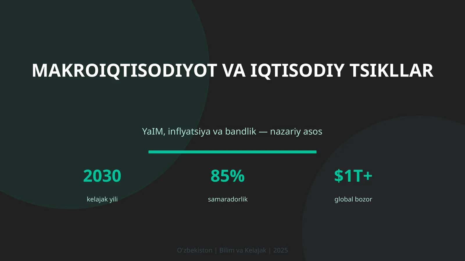 Makroiqtisodiyot va iqtisodiy tsikllar