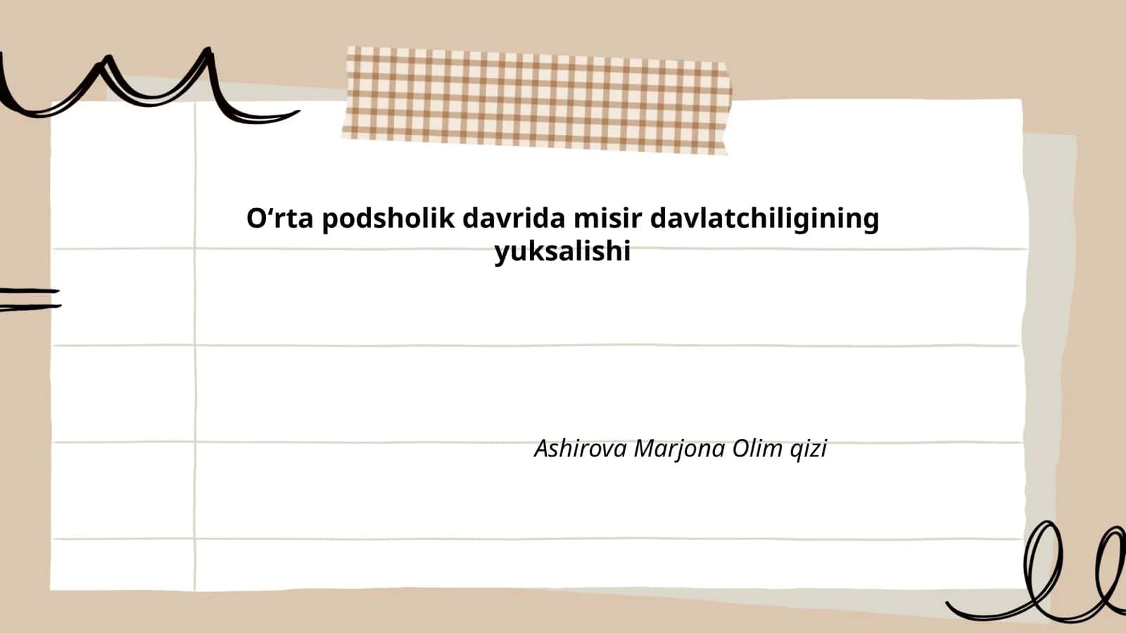Oʻrta podsholik davrida misir davlatchiligining yuksalishi