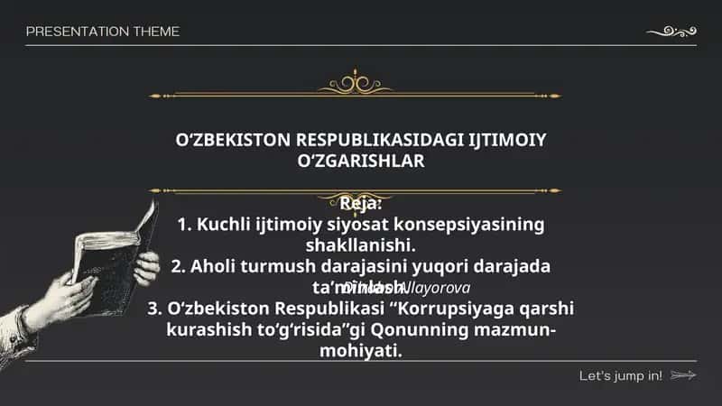 O'ZBEKISTON RESPUBLIKАSIDАGI IJTIMOIY O‘ZGАRISHLАR