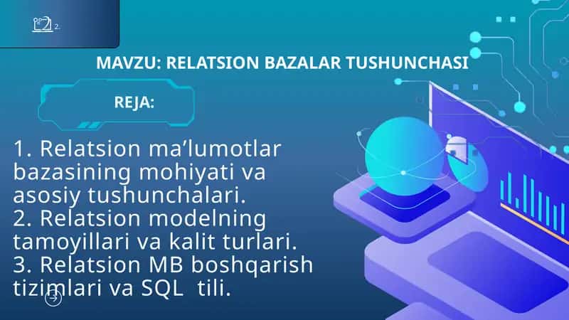RELATSION BAZALAR TUSHUNCHASI