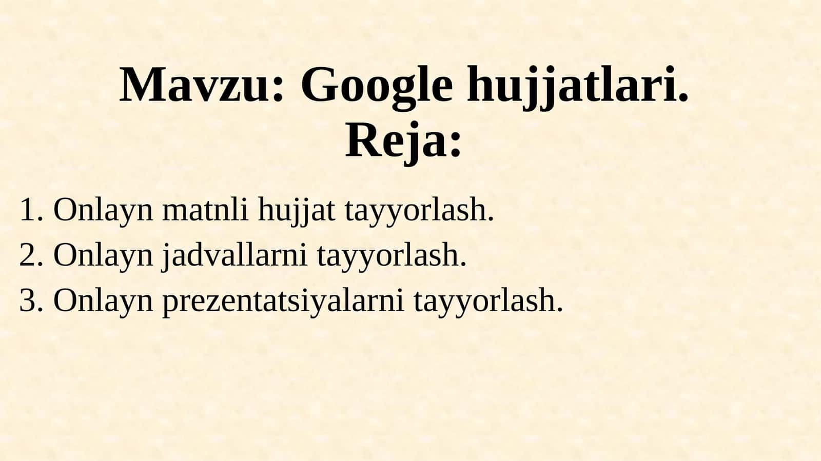 Google hujjatlari