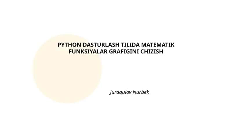 Sinus va kosinus funksiyalari grafigi