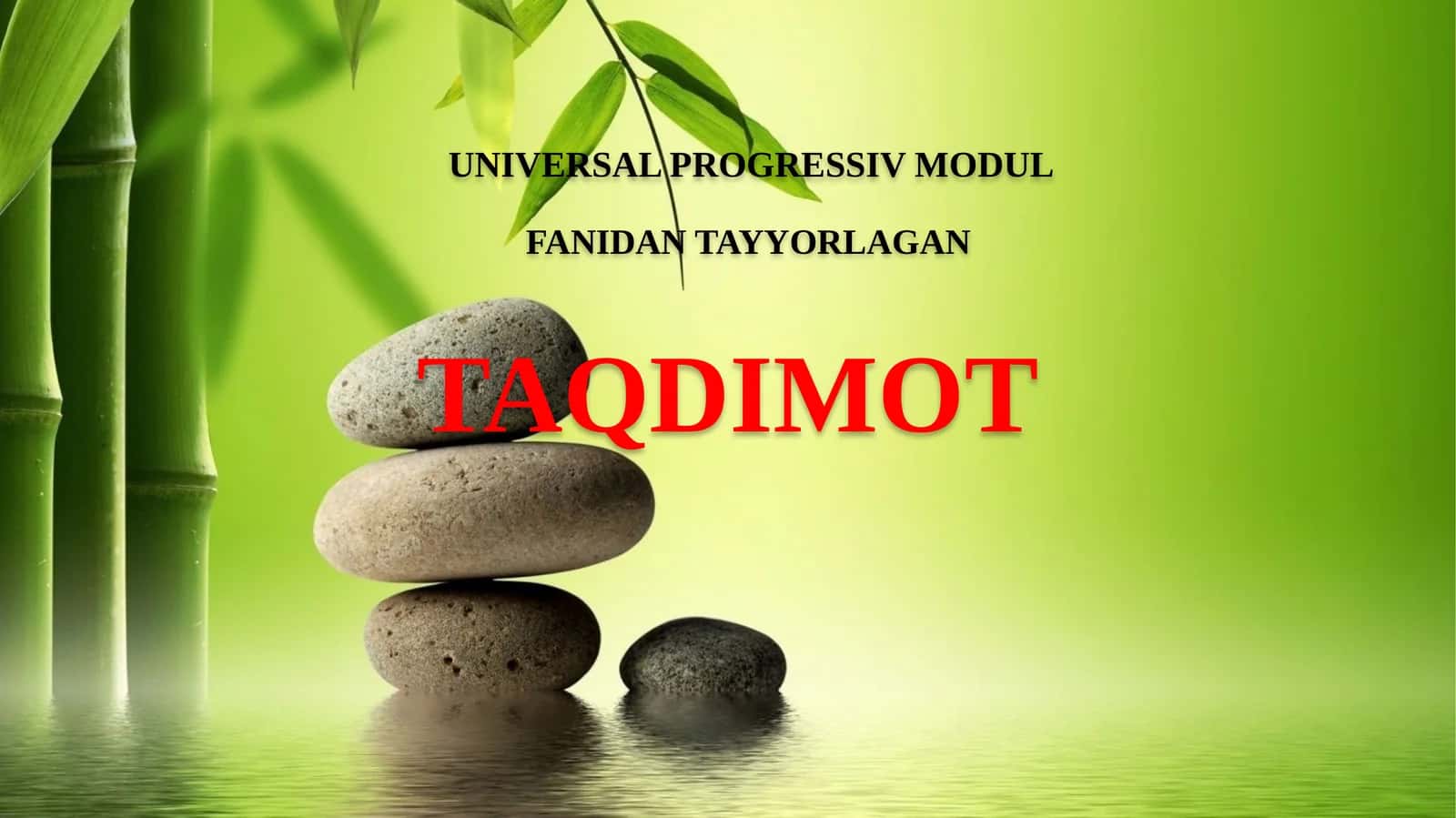 UNIVERSAL – PROGRESSIV MODELNI MONITORING HUJJATLARI, ELEKTRON HISOBOTLAR VA MOBIL DASTURLARDAN FOYDALANISH