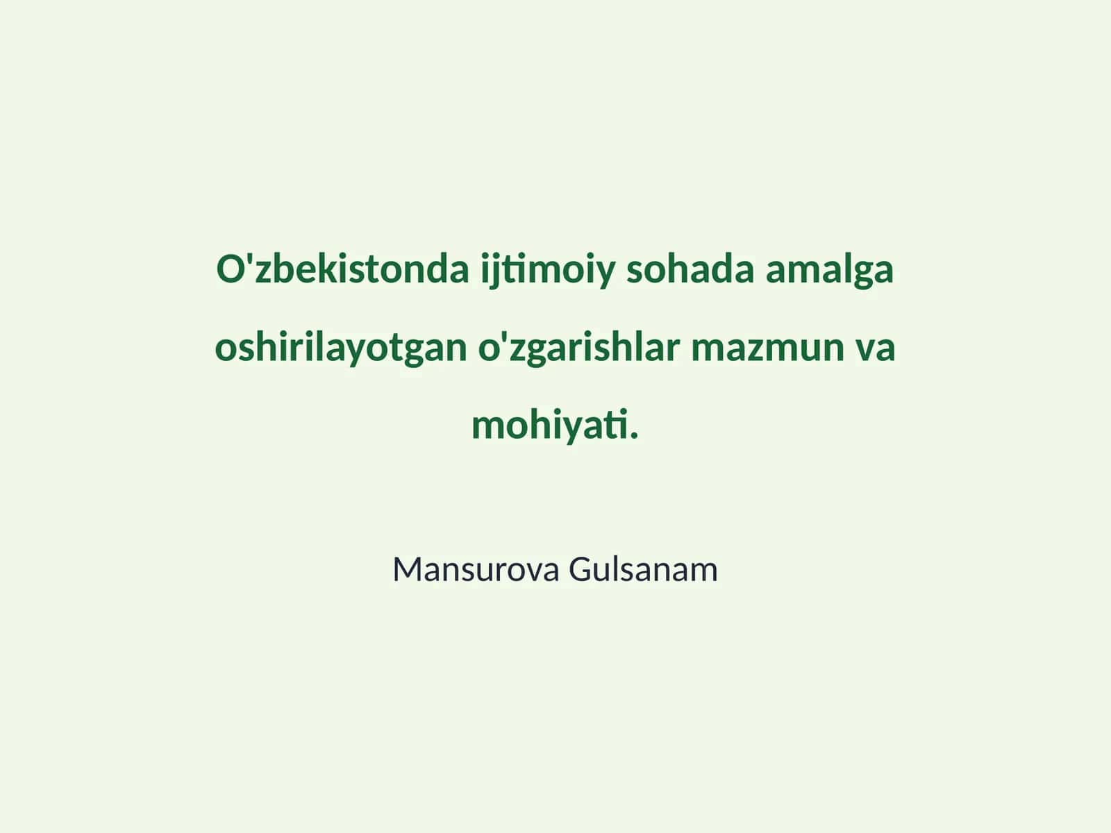 Ijtimoiy Siyosatning Rivojlanishi