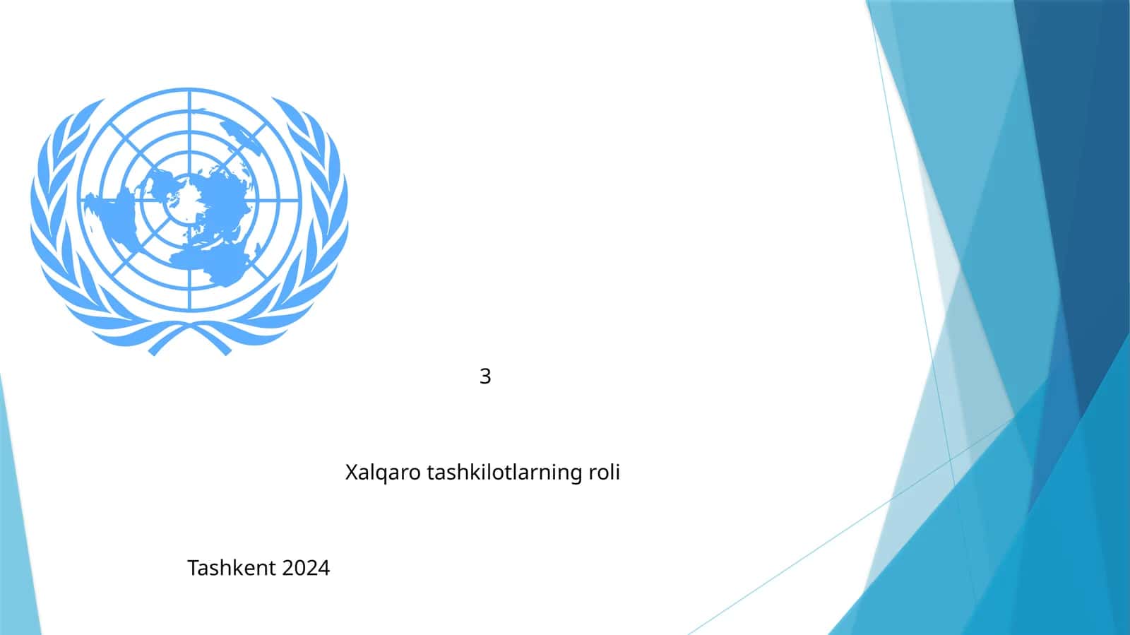 Xalqaro tashkilotlarning roli