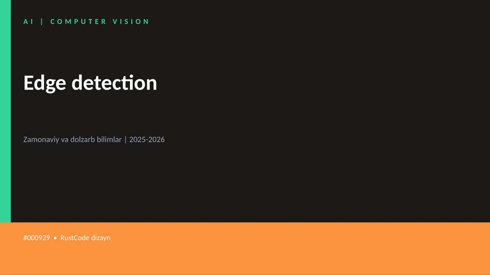 Edge detection
