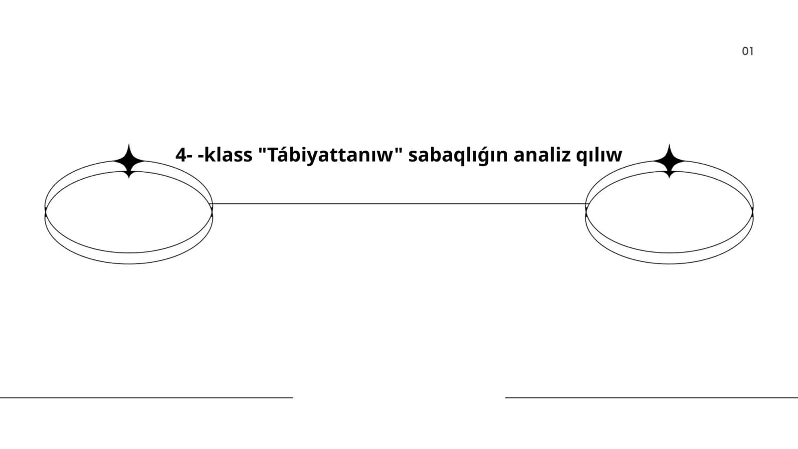 "Tábiyattanıw" sabaqlıǵ