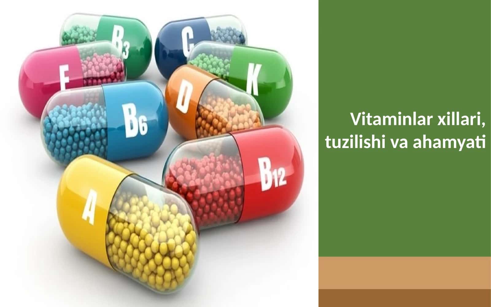 Vitaminlar biologik faol moddalar