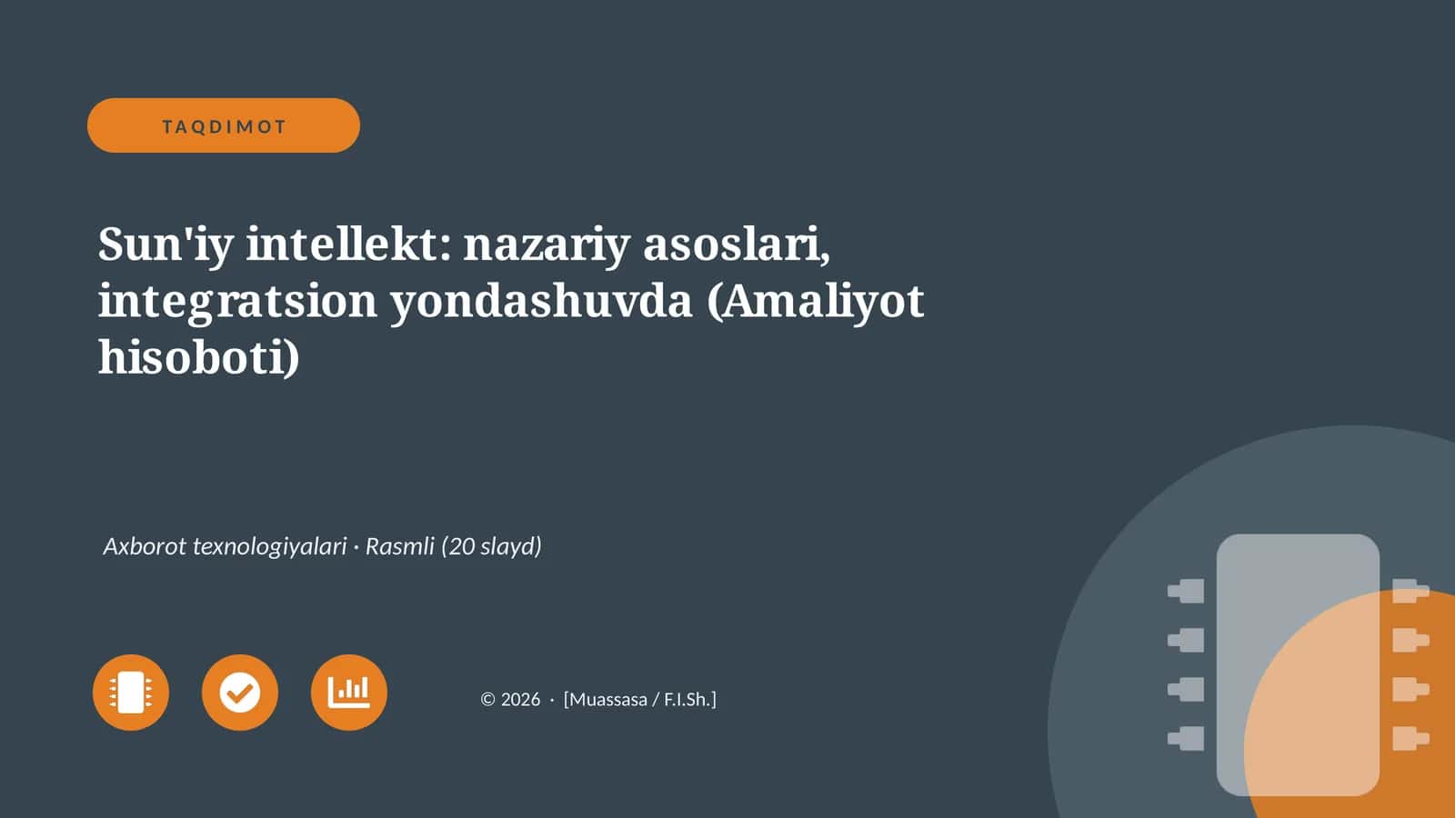 Sun'iy intellekt: nazariy asoslari, integratsion yondashuvda