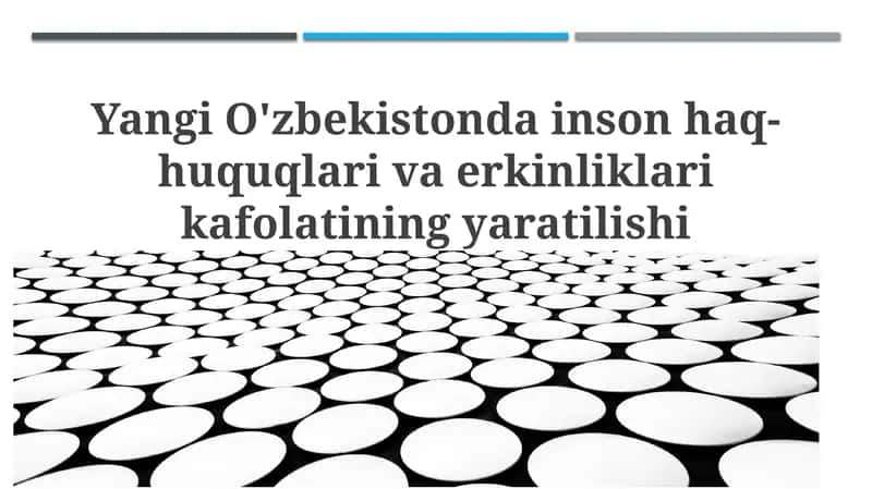Konstitutsiyaviy islohotlar va inson huquqlari kafolatlari