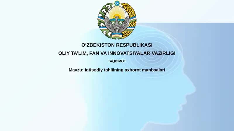 Iqtisodiy tahlilning axborot manbalar