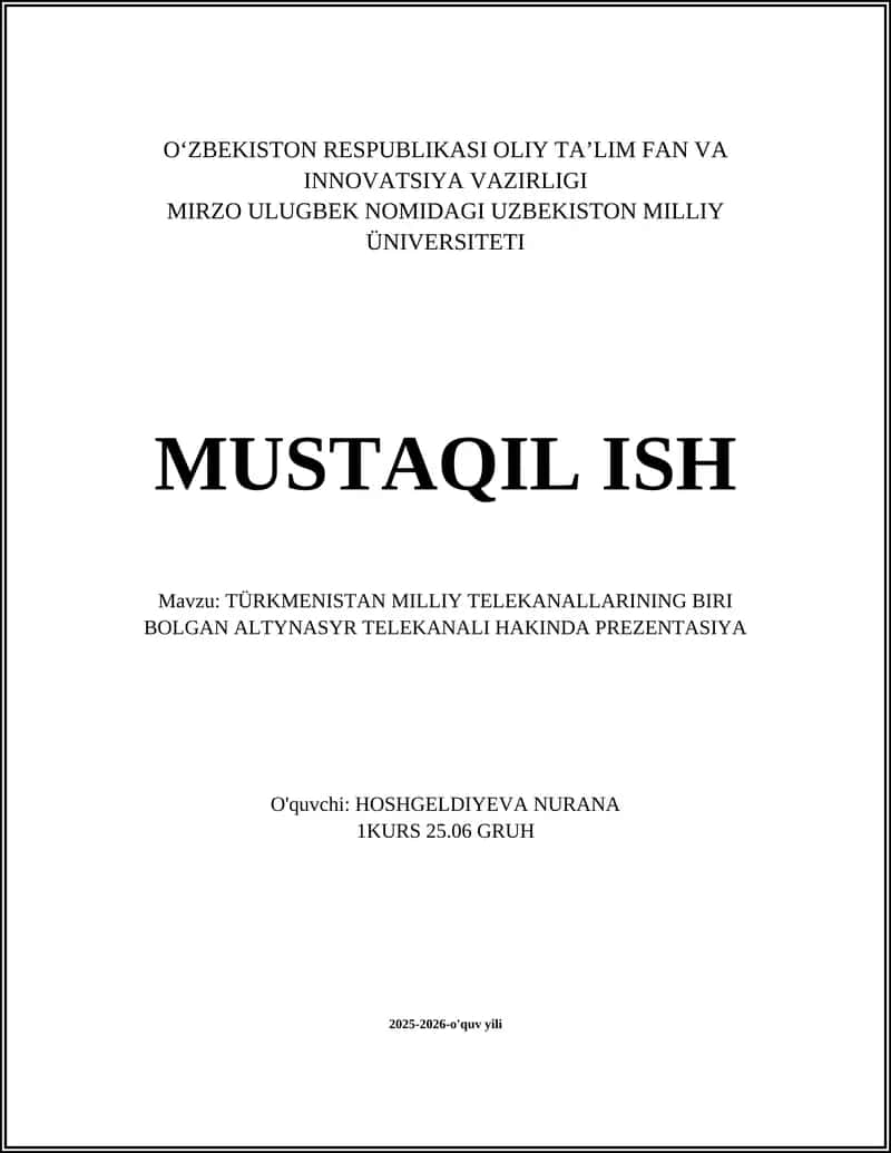 AltynAsyr Telekanali