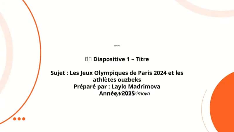 Les Jeux Olympiques de Paris 2024 et les athlètes ouzbeks