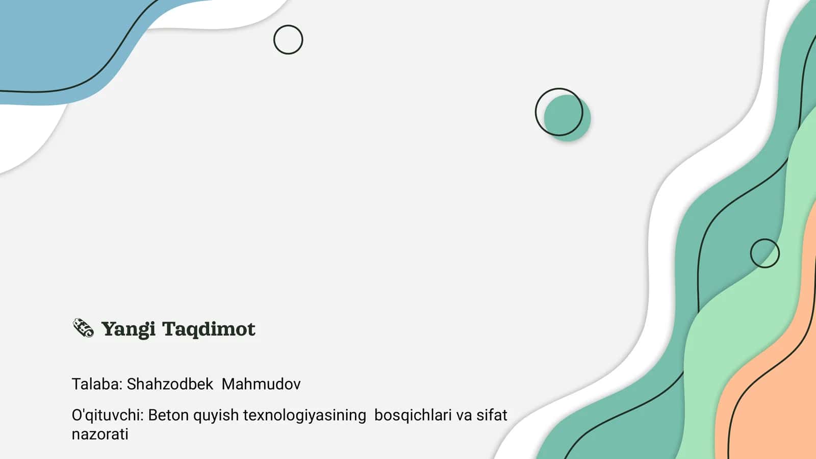 Beton quyish texnologiyasining bosqichlari va sifat nazorati