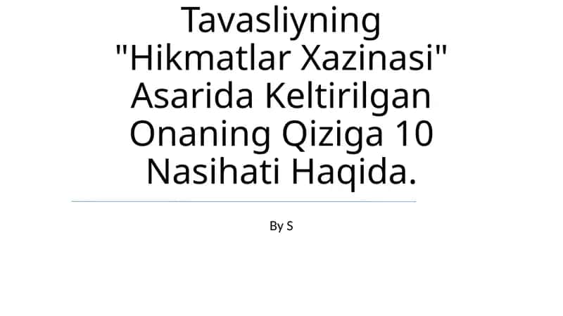 Hikmatlar Xazinasi