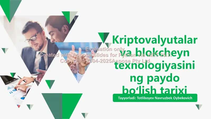 Kriptovalyutalar paydo boʻlishi va tarixi