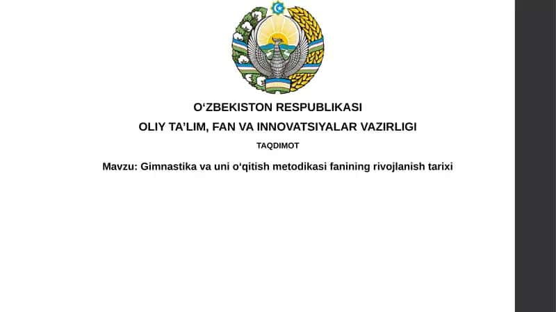 Gimnastika va unioʻqitish metodikasi