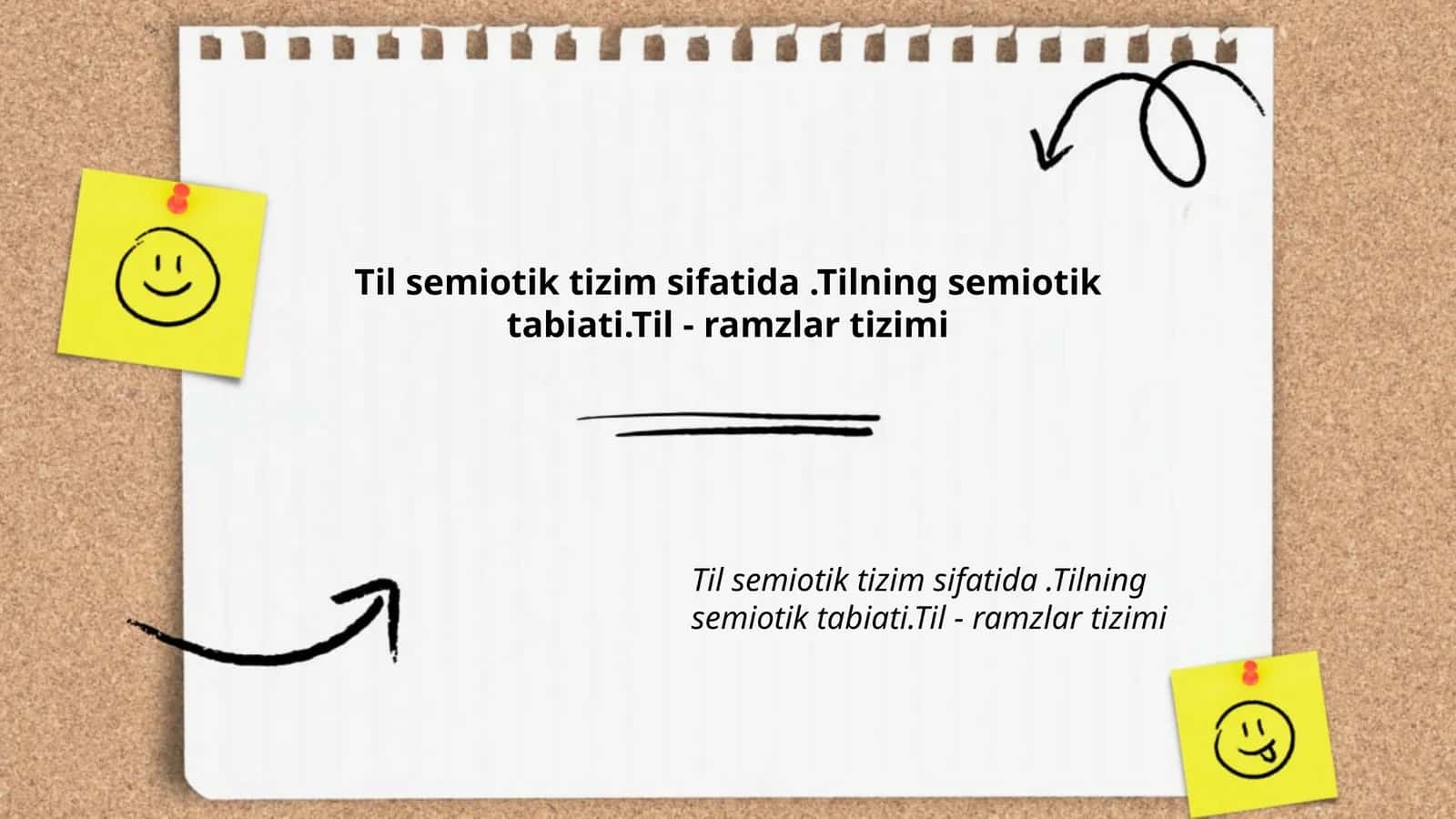 Til Semiotik Tizimi Sifatida