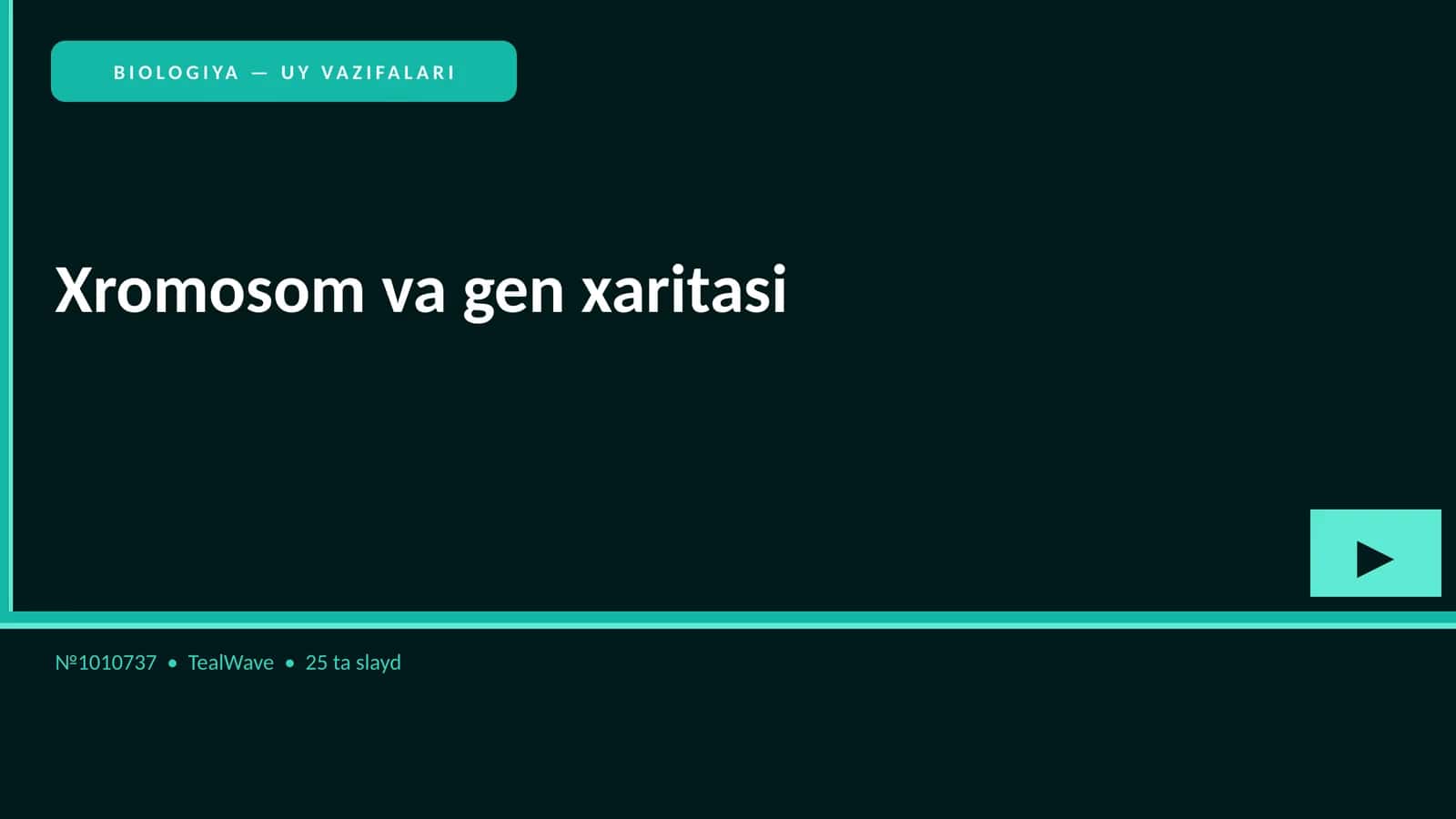 Xromosom va gen xaritasi