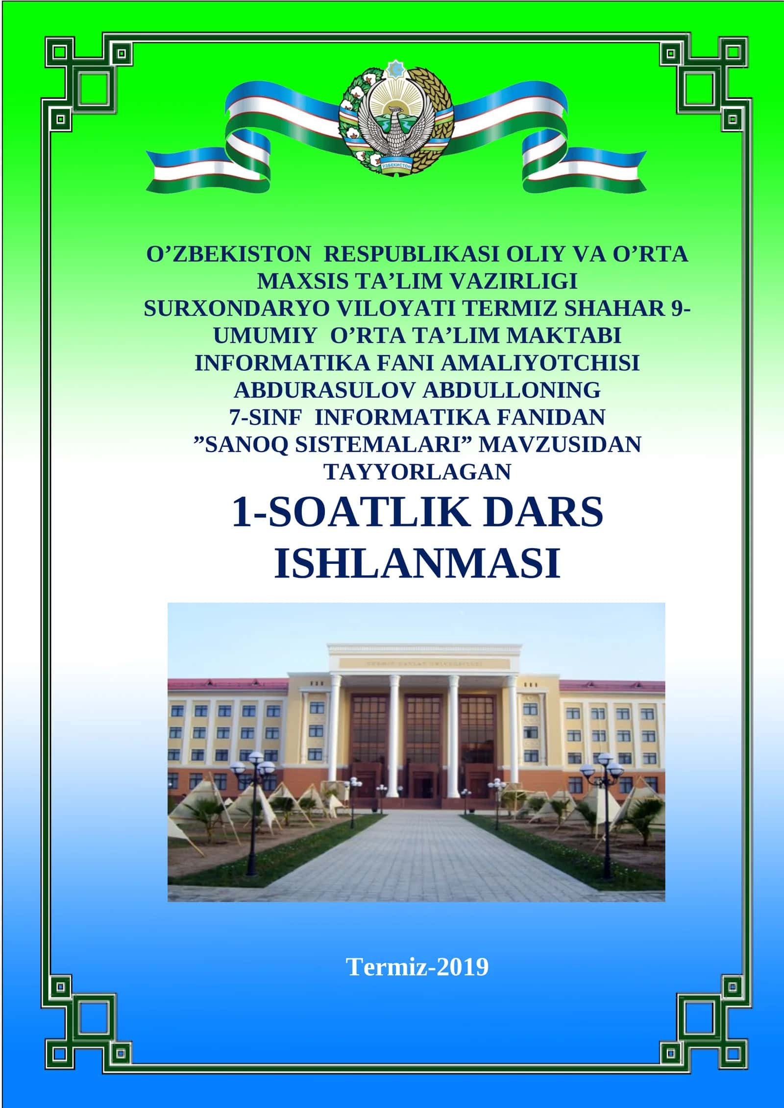 SANOQ SISTEMALARI