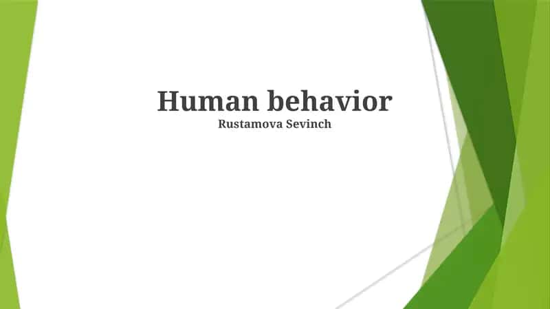 Human behavior