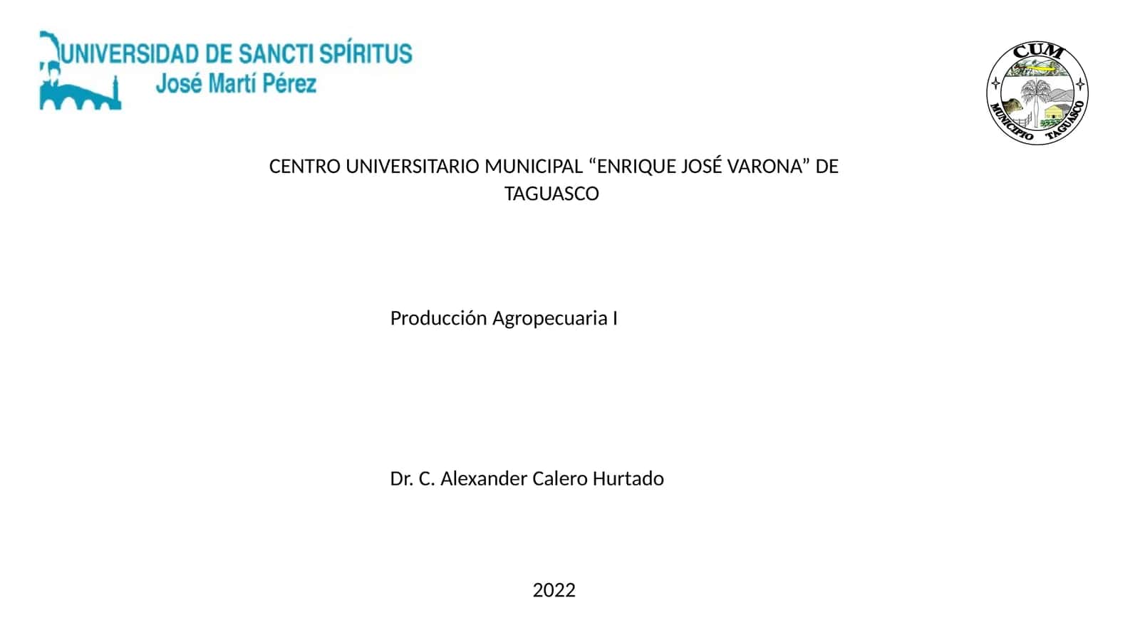 Producción Agropecuaria I