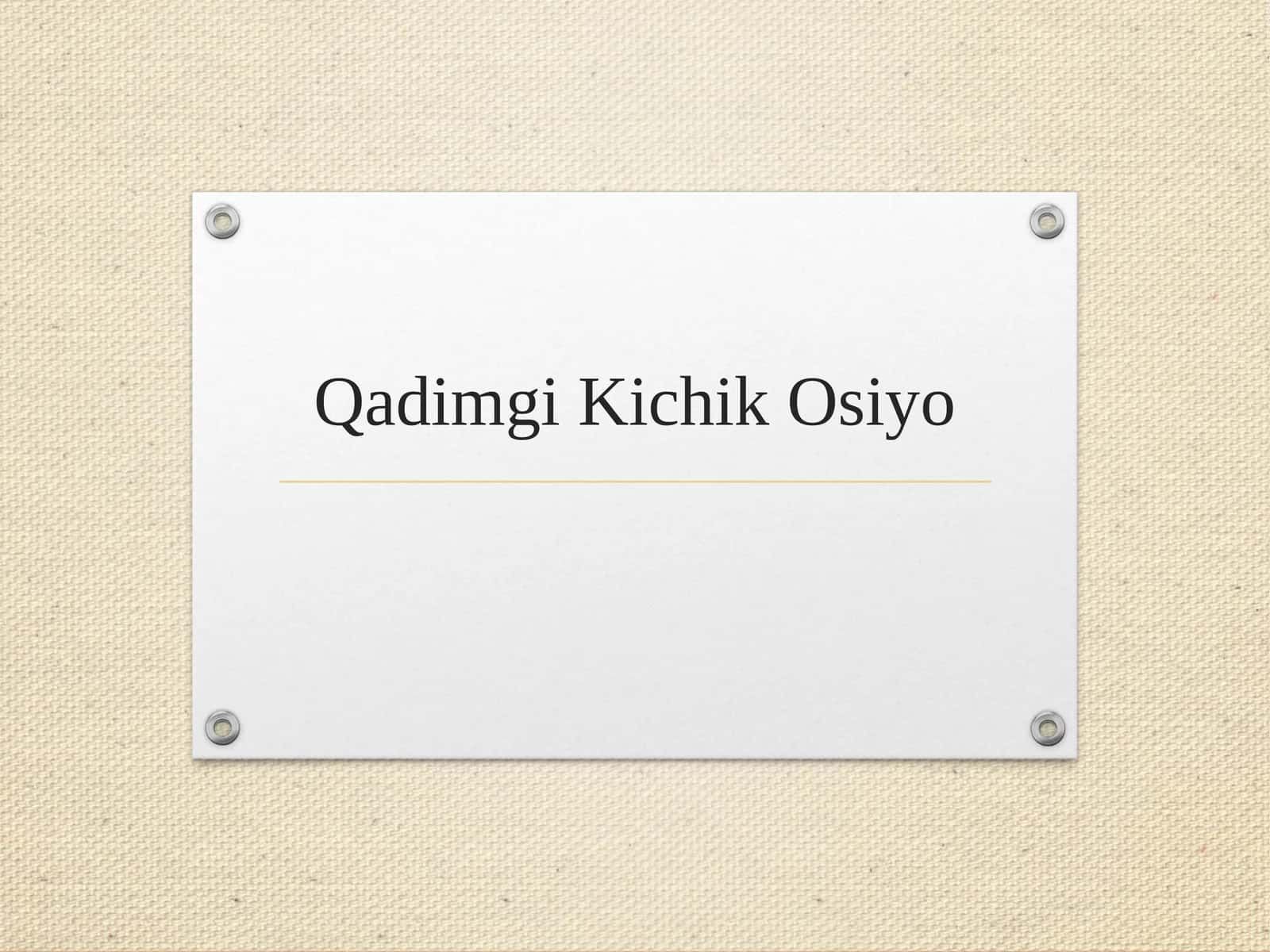 Qadimgi Kichik Osiyo