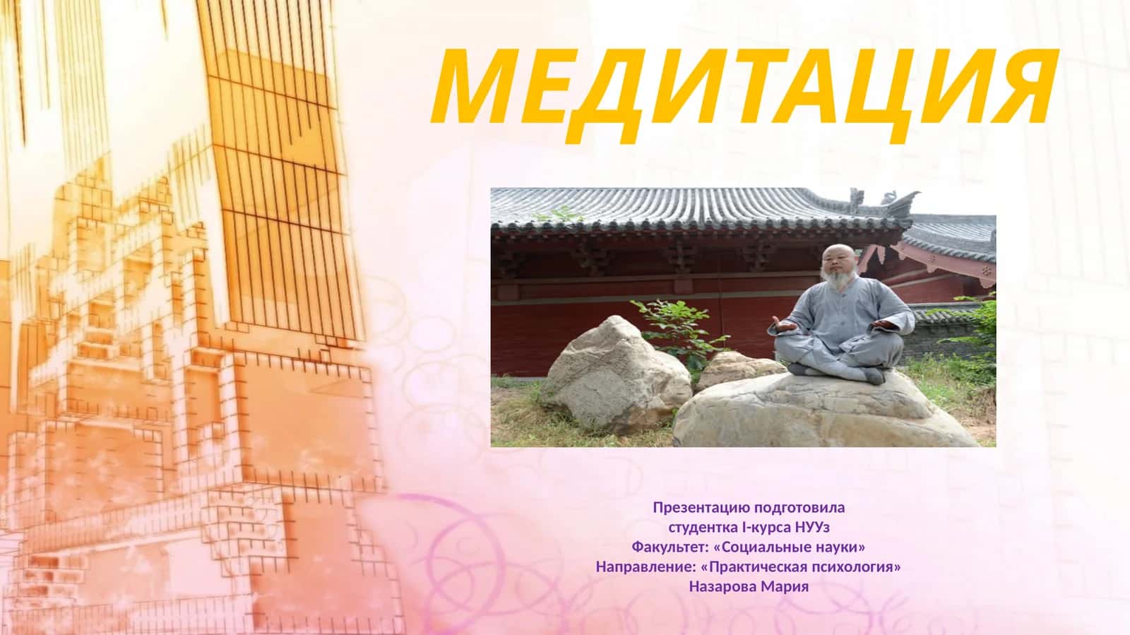 МЕДИТАЦИЯ