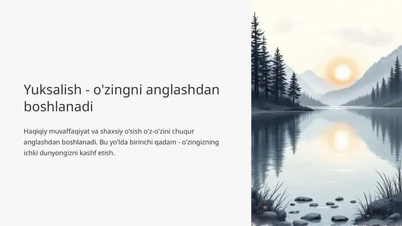 O'z-o'zini anglash